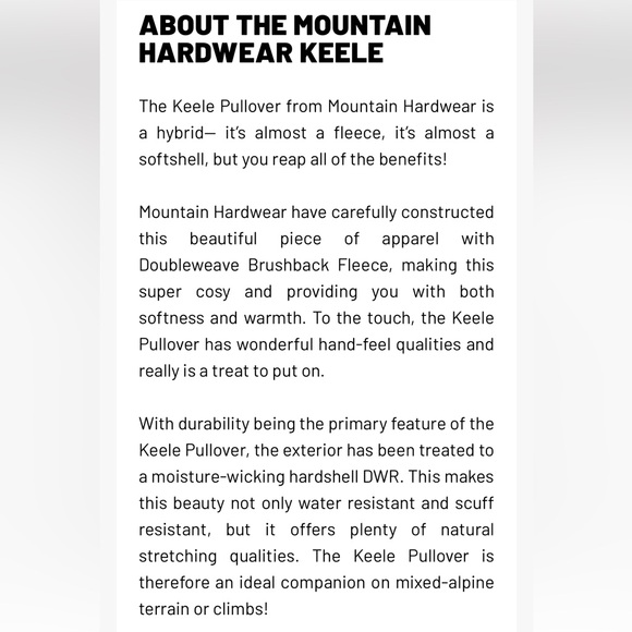 Like New Mountain Hardwear Men’s Keele Pullover Jacket Size XXL Retail $215.00 - Picture 13 of 14